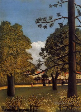  Rousseau Decoraci%C3%B3n Paredes - Vista del parque de Montsouris 1895 Henri Rousseau Postimpresionismo Primitivismo ingenuo